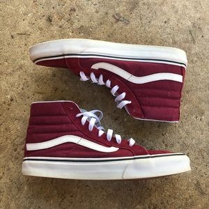Vans Old Skool High Tops Maroon